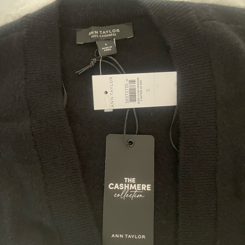 Ann Taylor Black Shrug Sweater